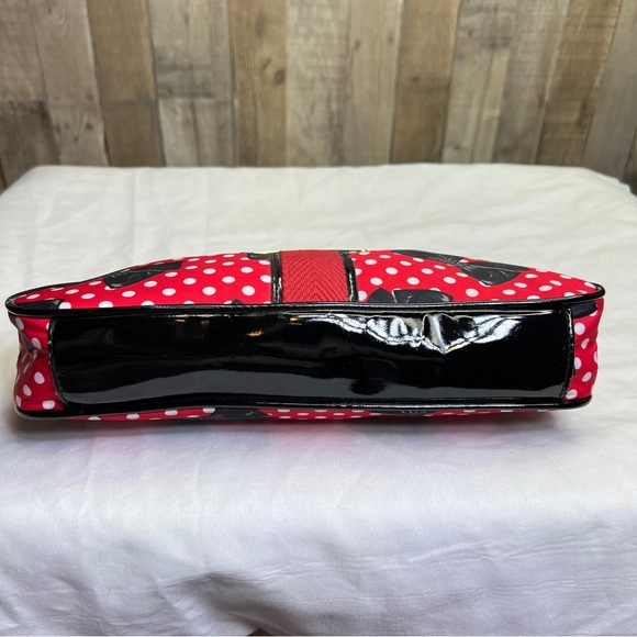 Betseyville By Betsey Johnson Red with White Polkadots and Black Bows Clutch - Picture 6 of 15